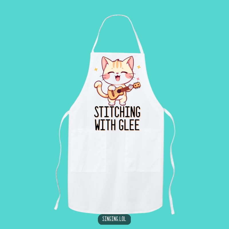 Funny Kitten Solo Apron: Cook Up a Storm with a Tail Wagging Kitchen Star