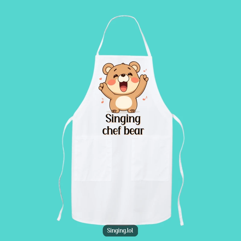 Funny Bear Apron: Cook Up Some Laughs in the Kitchen with This Hilarious Singing Character