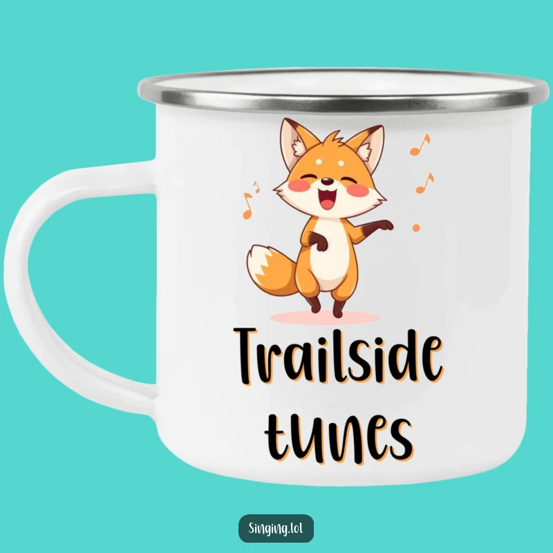 Funny Fox Camping Mug: Dance & Sing Around the Campfire with This Playful Star