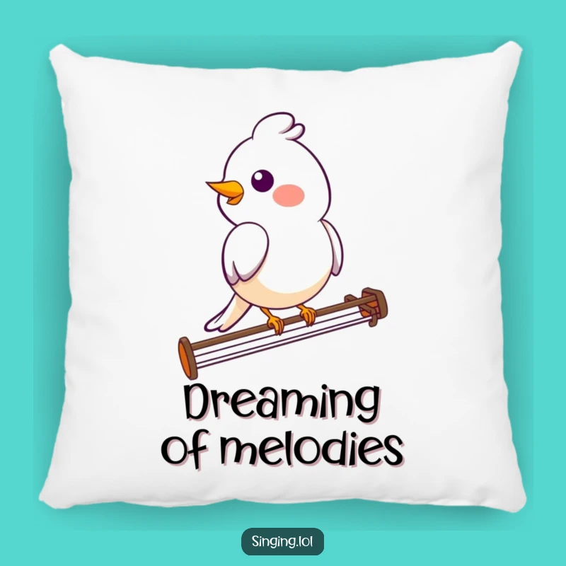 Funny Bird Melody Pillow: Cozy Tunes for Your Nest, Sweet Funny Gift!