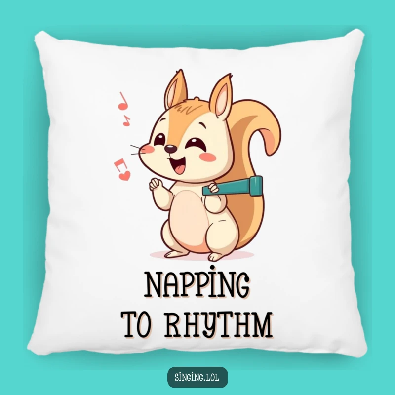 Funny Squirrel Pillow - Cozy Curious Chatter for Snuggly Fun