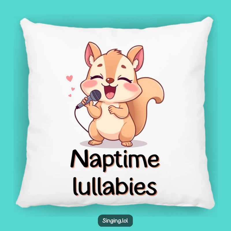 Funny Squirrel Pillow: Cuddle Up with a Giggling Singing Star