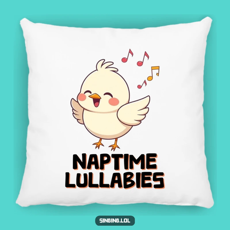 Funny Happy Bird Singing Pillow: Soft Cushion, Hilarious Funny Gift for Comfort
