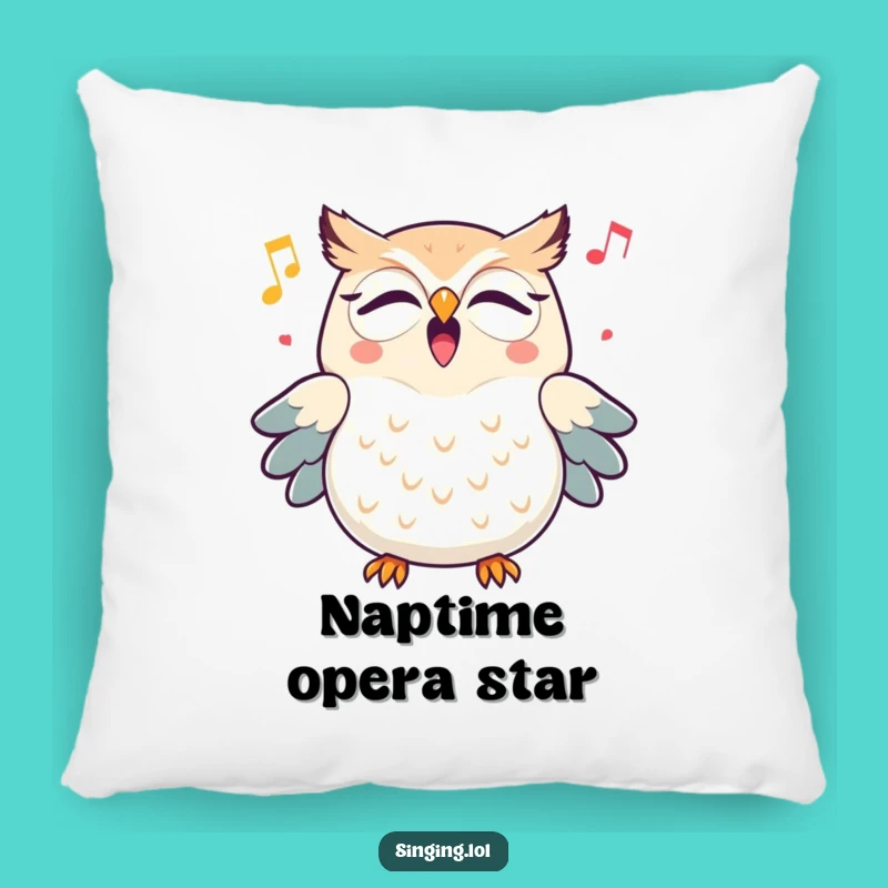 Funny Owl Hooting Melody Pillow - Cozy Comfort & Hilarious Song Gift