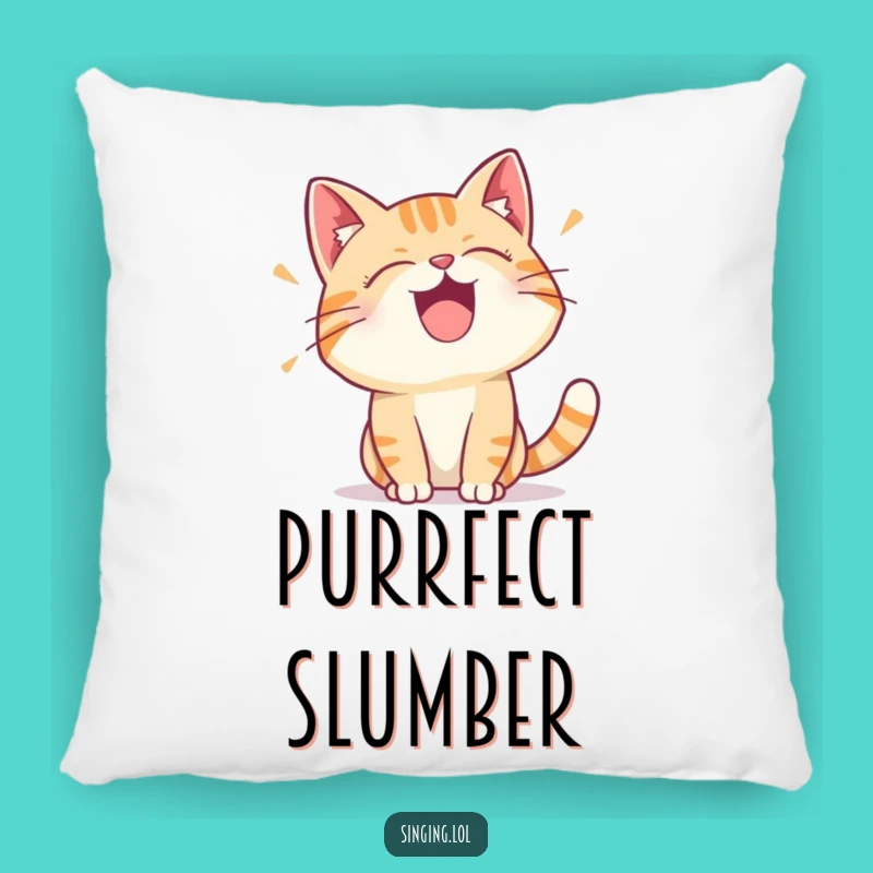 Funny Cat Trill Pillow - Cozy Comfort with a Feline Tune