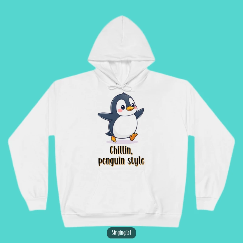 Funny Penguin Tapping Feet Hoodie: Cozy Up with This Hilarious Waddle Wear