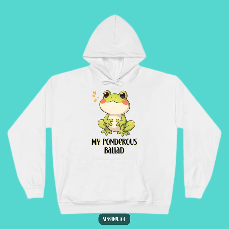 Funny Frog Croaking Hoodie - Cozy Comfort for Booming Voices