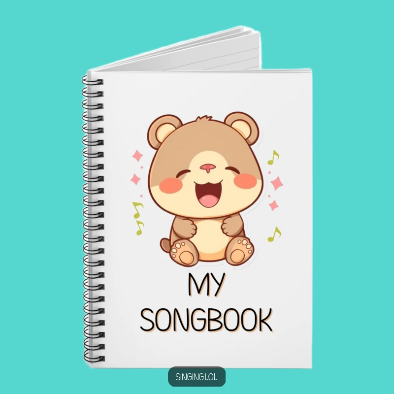 Funny Bear Cub Song Notebook: Write Your Tunes, A Hilarious Gift for Creators