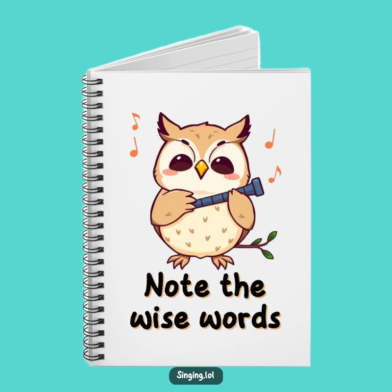 Funny Curious Owl Melody Notebook: Capture Your Tunes, Terrific Funny Gift!