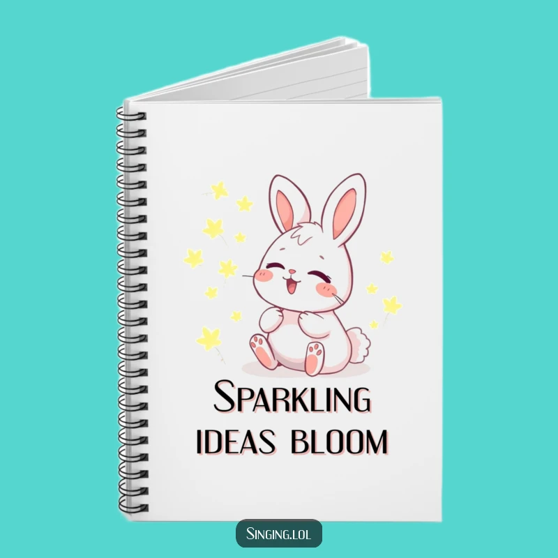 Funny Giggling Bunny Notebook: Jot Down Magical Thoughts and Dreams