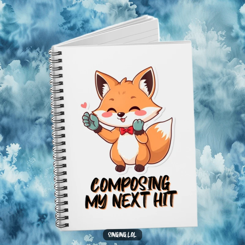 Funny Opera Fox Notebook: A playful fox in opera gloves singing its heart out. Ideal for jotting down notes, songs, and dramatic monologues.