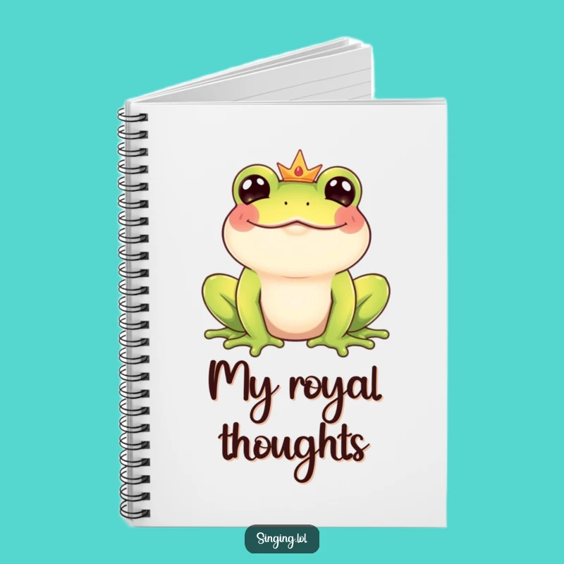 Funny Frog Prince Notebook - Giggling Croaker Journal for Amusing Notes