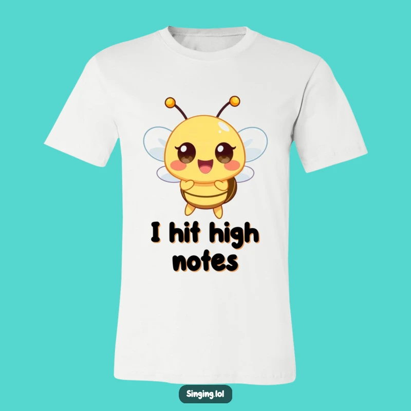Funny Happy Bee T-Shirt: Singing Insect Tee, Unique Funny Gift