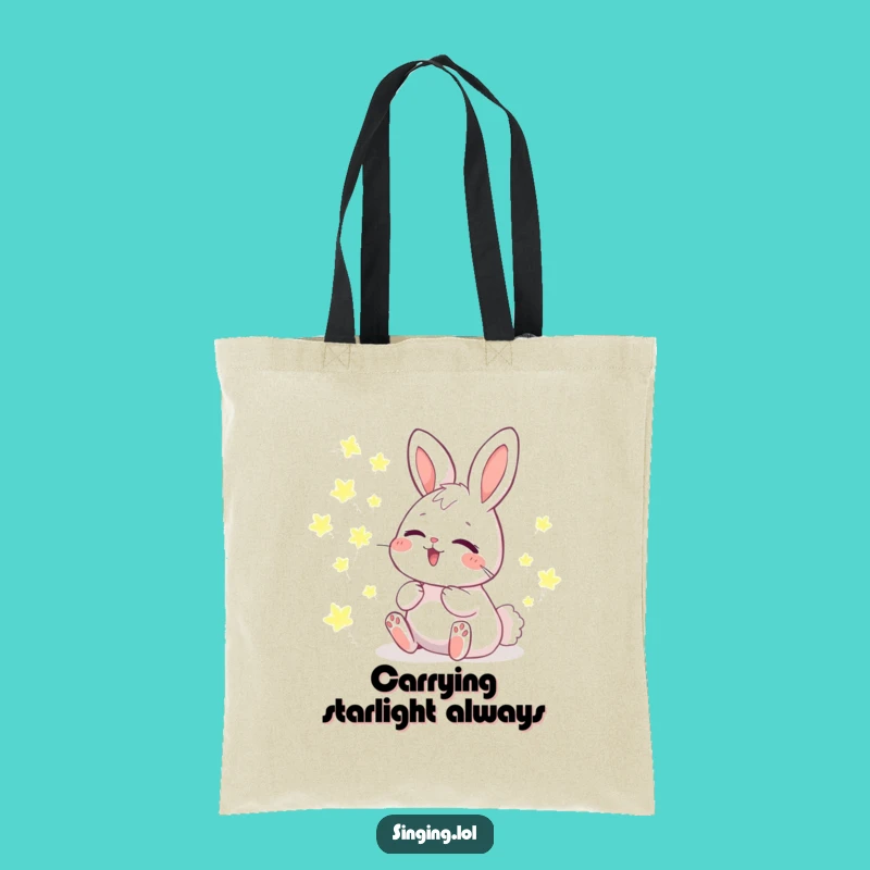 Funny Giggling Bunny Tote: Carry Enchantment and Essentials with Ease